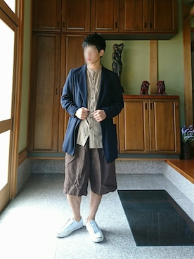 「Max Mara（マックスマーラ）のアイテム（ジャケット/アウター）」を使った、Yさん（メンズ・170cm）の秋コーディネート