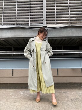 「ペールトーン」｜「アイテム（ワンピース/ドレス）」を使った、𝐒𝐡𝐢𝐧𝐨さん（レディース・150cm）の冬コーディネート