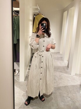 「ESPERANZA（エスペランサ）のアイテム（サンダル）」を使った、𝐒𝐡𝐢𝐧𝐨さん（レディース・150cm）の春コーディネート