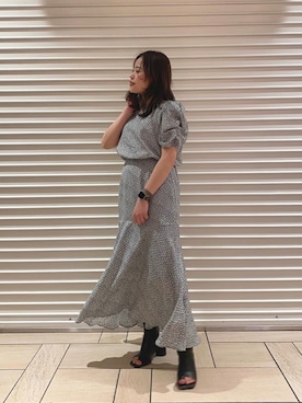 「ESPERANZA（エスペランサ）のアイテム（サンダル）」を使った、𝐒𝐡𝐢𝐧𝐨さん（レディース・150cm）の春コーディネート