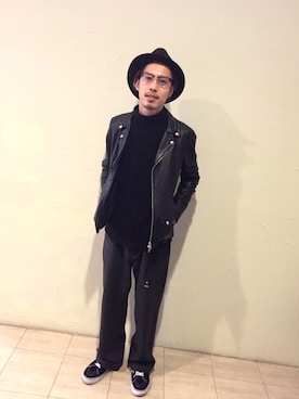 「MASTER&Co（マスターアンドコー）のアイテム（ファッション雑貨）」を使った、showpshowpさん（メンズ・168cm）の冬コーディネート