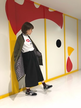 「Design Tshirts Store graniph（デザイン　ティーシャツ　ストア　グラニフ）のアイテム（ジャケット/アウター）」を使った、おやつさん（レディース・159cm）の秋コーディネート