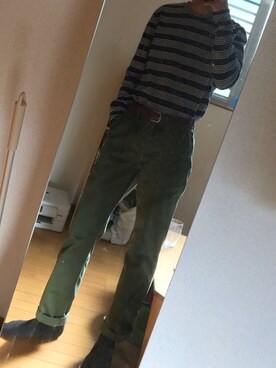 「A.P.C.（アーペーセー）のアイテム（スウェット）」を使った、😪😪さん（メンズ・176cm）の秋コーディネート