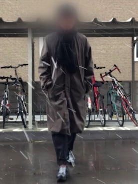 「is-ness（イズネス）のアイテム（チノパンツ）」を使った、わーきさん（メンズ・173cm）の秋コーディネート