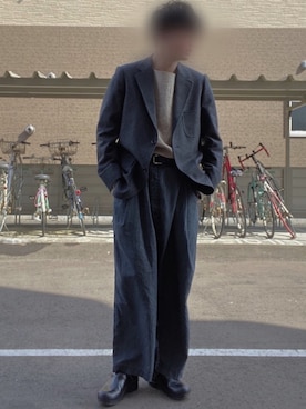 「ANATOMICA（アナトミカ）のアイテム（テーラードジャケット）」を使った、わーきさん（メンズ・173cm）の春コーディネート