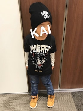 Kai☺︎Reiさん（キッズ・90cm）の秋コーディネート
