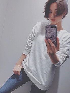 「スプリングSENSEOFPLACE」｜鶴田真梨さん（レディース・170cm）の春コーディネート