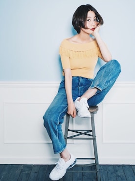 鶴田真梨さんのコーディネート