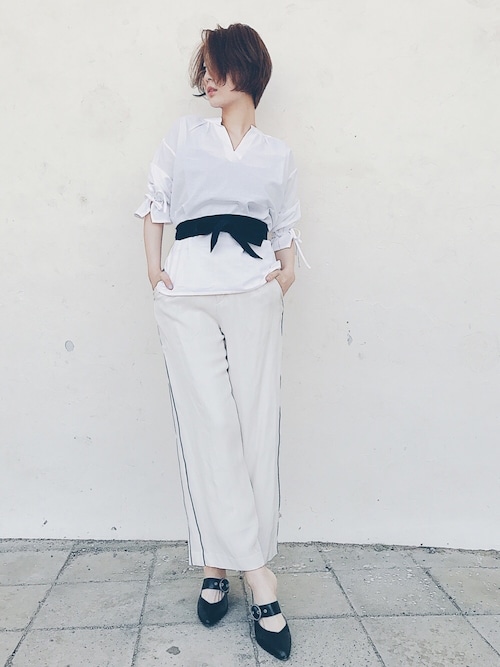 鶴田真梨 シャツ ブラウスを使ったコーディネート Wear