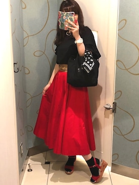 「アパートバイローリーズ」｜「アイテム（腕時計）」を使った、ＫＹＭさん（レディース・160cm）の夏コーディネート