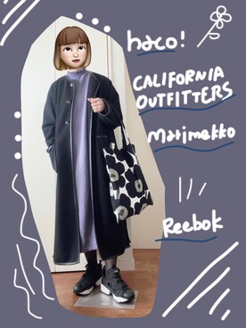 Haco ハコ の 楽ちんだけじゃない ちゃんと女の子っぽいフリルリブのスウェットワンピ ワンピース Wear