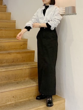 「COMOLI（コモリ）のアイテム」を使った、koguさん（レディース・151cm）の冬コーディネート