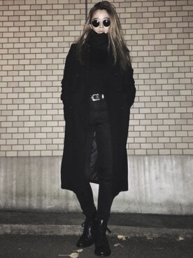 「RNA」｜「アイテム（ダウンジャケット/コート）」を使った、Sakuraさん（レディース・157cm）の冬コーディネート