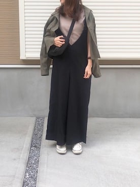 「アイテム（ブルゾン）」を使った、MEGUMIさん（レディース・159cm・30代）の春コーディネート
