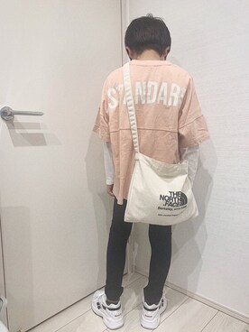 「ノースフェイス」｜aoooooh!!さん（キッズ・129cm）の春コーディネート