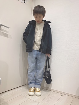 「グリーンレーベルリラクシング」｜aoooooh!!さん（キッズ・132cm）の冬コーディネート