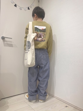 「チャオパニックティピー」｜aoooooh!!さん（キッズ・132cm）の春コーディネート