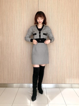 「REDYAZEL（レディアゼル）のアイテム（ブーツ）」を使った、AYUさん（レディース・160cm）の秋コーディネート