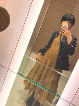 「NATURAL BEAUTY BASIC（ナチュラルビューティーベーシック）のアイテム（ブルゾン）」を使った、きょんさん（レディース・154cm）の秋コーディネート