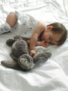 「アイテム（ロンパース）」を使った、adenandanaisさん（キッズ・60cm）の夏コーディネート