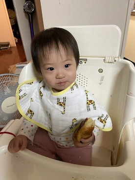 「よだれかけ」｜adenandanaisさん（キッズ・80cm）の秋コーディネート