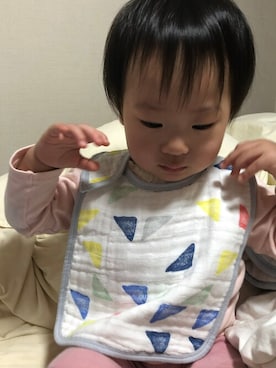 「よだれかけ」｜adenandanaisさん（キッズ・85cm）の秋コーディネート