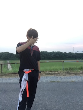「ELEMENT（エレメント）のアイテム（パンツ）」を使った、だいすすすすさん（メンズ・169cm）の夏コーディネート