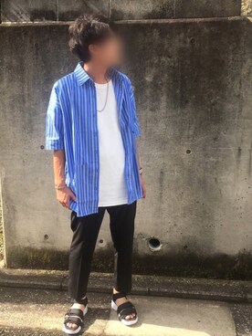 「JOURNAL STANDARD（ジャーナルスタンダード）のアイテム（アクセサリー）」を使った、かしゅべさん（メンズ・173cm）の夏コーディネート
