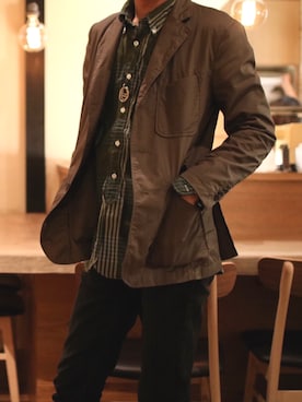 「JILL PLATNER（ジルプラトナー）のアイテム」を使った、松崎さん（メンズ・175cm）の春コーディネート