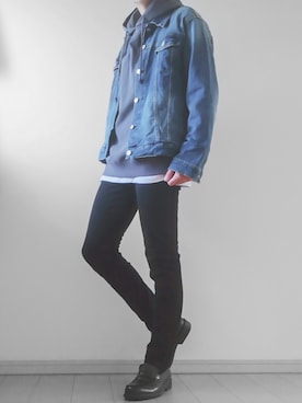 「WEGO（ウィゴー）のアイテム（ジャケット/アウター）」を使った、けいさん（メンズ・177cm）の秋コーディネート