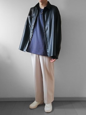 「UNIQLO（ユニクロ）のアイテム（スニーカー）」を使った、けいさん（メンズ・177cm）の春コーディネート