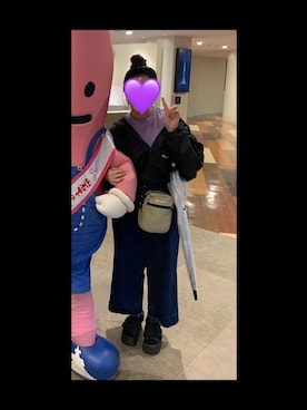 「Champion（チャンピオン）のアイテム（ブルゾン）」を使った、しほさん（レディース・157cm）の秋コーディネート