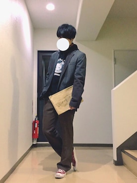 にかいさん（メンズ・178cm）の冬コーディネート