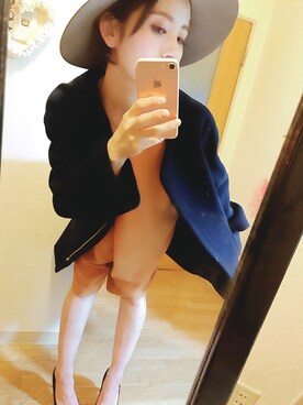 「DouDou（ドゥドゥ）のアイテム（つなぎ/オールインワン）」を使った、rio.cさん（レディース・148cm）の秋コーディネート