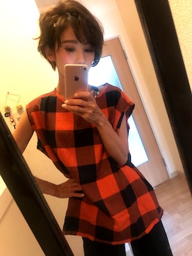 「woadblue（ウォードブルー）のアイテム（デニムパンツ）」を使った、rio.cさん（レディース・148cm）の夏コーディネート