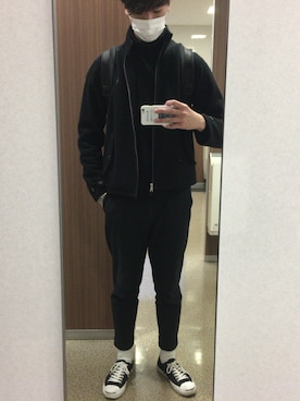 「ジャックパーセル」｜「アイテム（ブルゾン）」を使った、SST___sさん（メンズ・184cm）の冬コーディネート