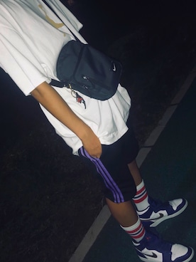 「NIKE(ナイキ)のアイテム(ショルダーバッグ)」を使った、ソータさん(メンズ・168cm)の秋コーディネート