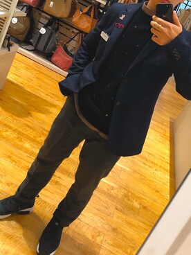 隼人さん（メンズ・161cm）の冬コーディネート