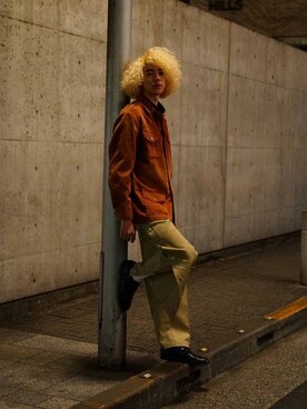 「MYne（マイン）のアイテム（その他パンツ）」を使った、THE PHARCYDEさん（メンズ・182cm）の夏コーディネート