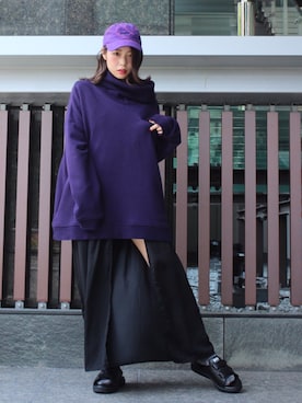 「MYne（マイン）のアイテム（帽子）」を使った、THE PHARCYDEさん（レディース・156cm）の夏コーディネート