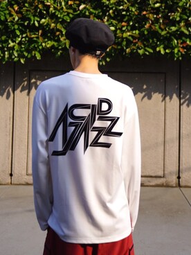 「MYne（マイン）のアイテム（キャスケット）」を使った、THE PHARCYDEさん（メンズ・183cm）の夏コーディネート