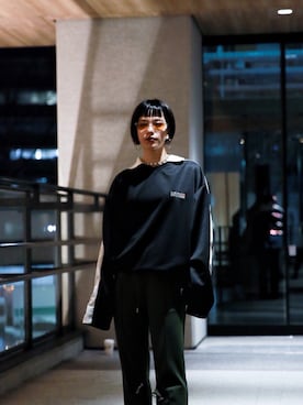 MYne（マイン）の「【MYne】カラードプルオーバー/COLLARED PULLOVER ...