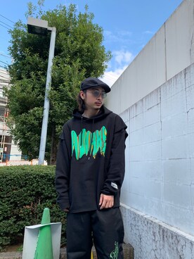 「MYne（マイン）のアイテム」を使った、THE PHARCYDEさん（メンズ・178cm）の春コーディネート