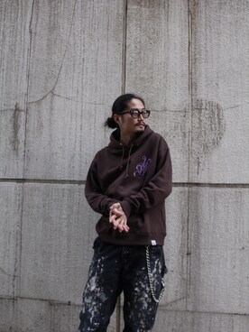 「MYne（マイン）のアイテム」を使った、THE PHARCYDEさん（メンズ・182cm）の春コーディネート