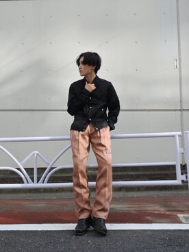 「MYne（マイン）のアイテム（ブルゾン）」を使った、THE PHARCYDEさん（メンズ・171cm）の春コーディネート