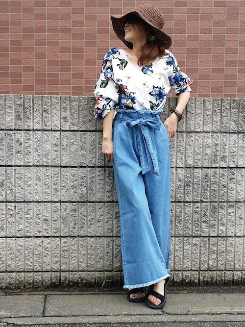 りっち Lowrys Farmのデニムパンツを使ったコーディネート Wear