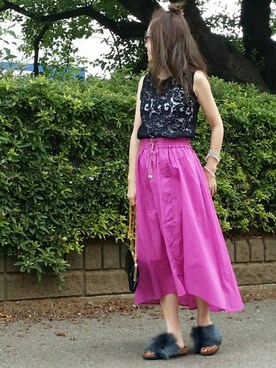 &りっちさん（レディース・154cm）の夏コーディネート