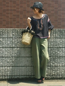 &りっちさん（レディース・154cm）の夏コーディネート