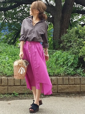 &りっちさん（レディース・154cm）の夏コーディネート