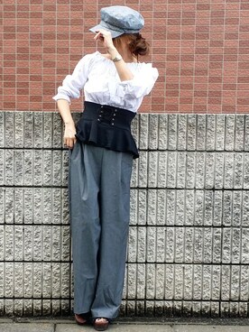 &りっちさん（レディース・154cm）の夏コーディネート